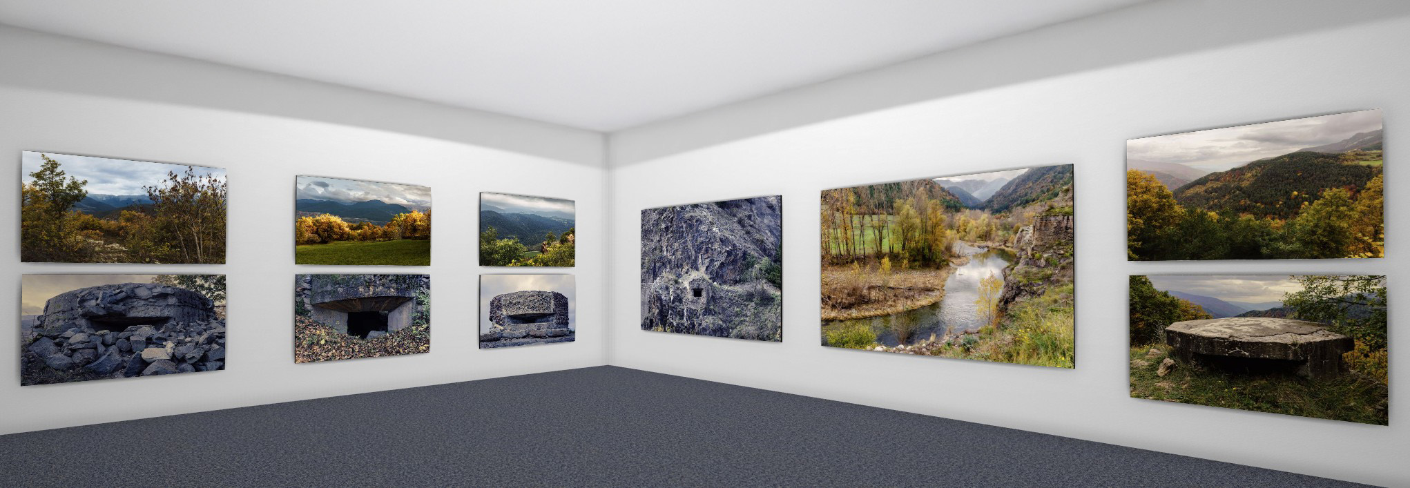 Simulación 3D de la exposición